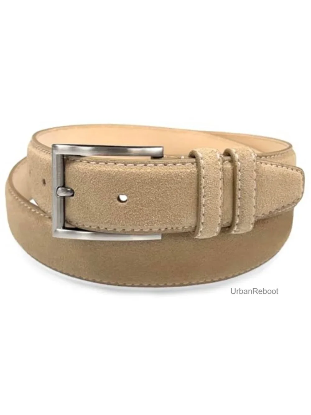 Men's Suede Full Leather Dress Belt 35mm Multi-Style Options